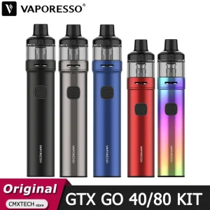 Vapor esso gtx go 40 kit 40w 1500mah batterie 3,5 ml pod gtx go 80 kit 80w 3000mah 5ml leere patrone elektronische zigarette vape