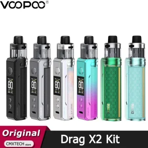 Original voopoo drag x2 kit 80w vape mit 5ml pnp x pod patrone fit pnp x spule elektronische zigarette dtl 18650 vapor izer
